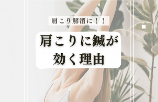 肩こりに鍼が 効く理由